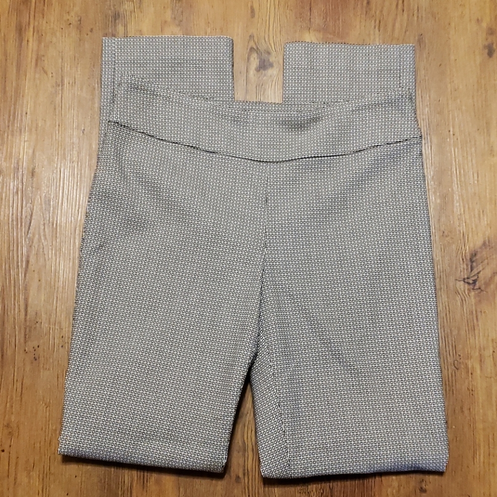 Nic + Zoe wonder stretch pants black white check